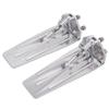 KEEYOODOK 1Pair RC Boat Trim Tab Metal CNC Trim Flaps Lengthened 90mm for Lucas Oil RC Speed Boat Racing O Boat Model DIY Parts (Silver) view 3