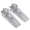KEEYOODOK 1Pair RC Boat Trim Tab Metal CNC Trim Flaps Lengthened 90mm for Lucas Oil RC Speed Boat Racing O Boat Model DIY Parts (Silver) view 4