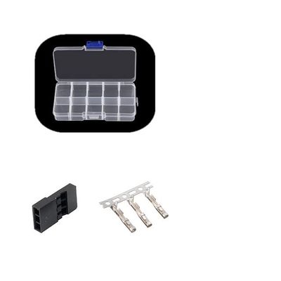 50PCS DIY Servo Extension Cable JR/Futaba Connector Male/Female Plug with 2.54 Terminal for RC Robot Airplane Car Servo ESC (Male x50 Ordinary)