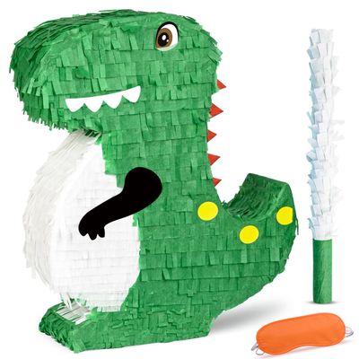 Dinosaur Pinata for Kids Birthday Party Decorations - 17x13x3.7 Inches - Dino Theme Party Supplies