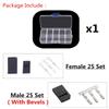 50PCS DIY Servo Extension Cable JR/Futaba Connector Male/Female Plug with 2.54 Terminal for RC Robot Airplane Car Servo ESC (Mix x50 Bevels) view 2