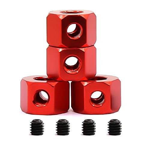 MOOKEENONE 4* Metal RC Car Wheel Hub Hex Adapter for WPL D12 C14 C24 B14 B16 MN D90 D91 Accessories