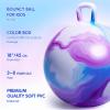 INPANY Hopper Ball, 18 Inches Bouncy Ball with Handles, Bouncing Bounce Balls Hopper, Inflatable Jumping Hopping Toys for Kids Ages 3-6, Hoppity Hop Girls Boys Gifts, Pump Included view 3