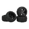 RC Rubber Tires, RC Car Tires Stability for 1/5 8S RC Car (Black) view 1
