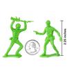 TimMee Plastic Army Men - Lime Green 48pc Toy Soldier Figures - Made in USA view 2