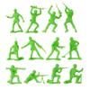 TimMee Plastic Army Men - Lime Green 48pc Toy Soldier Figures - Made in USA view 3