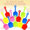 Junkin 24 Pcs 7.7 Inch Mini Plastic Sand Shovel Beach Toys Long Play Colorful Scoop Rake Sand Shovels for Beach and Garden Shoveling, Digging, Gardening, Random Colors view 2