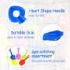 Junkin 24 Pcs 7.7 Inch Mini Plastic Sand Shovel Beach Toys Long Play Colorful Scoop Rake Sand Shovels for Beach and Garden Shoveling, Digging, Gardening, Random Colors view 3