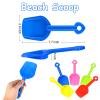 Junkin 24 Pcs 7.7 Inch Mini Plastic Sand Shovel Beach Toys Long Play Colorful Scoop Rake Sand Shovels for Beach and Garden Shoveling, Digging, Gardening, Random Colors view 4