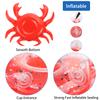 6 Pack Crab Inflatable Drink Holder, LIYDE Drink Floaties Floating Drink Holder for Swimming Pool Drink Holder for Pool Party Decorations Pool Accessories for Adults view 4