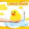 Deekin 20 Pcs Large Yellow Rubber Ducks Bulk Large Duck Squeak Rubber Bathtub Floating Bath for Birthday Party Decoration Gift Swimming Pool (5 Inch) view 2