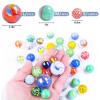 3 otters 125PCS Glass Marbles, Assorted Size with Gift Box for Vase Fillers Fish Tank Rocks Aquarium Tank Decor Table Scatter Decoration view 2