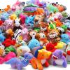 72 Pack Mini Stuffed Animal, Assorted Plush Toy (Dinosaur, Zoo, Ocean), Party Favors for Kid, Perfect for Claw Machine Filler, Goody Bag Stuffers, Keychain, Carnival Prizes, Classroom Reward Gift Bulk view 1