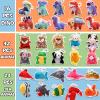 72 Pack Mini Stuffed Animal, Assorted Plush Toy (Dinosaur, Zoo, Ocean), Party Favors for Kid, Perfect for Claw Machine Filler, Goody Bag Stuffers, Keychain, Carnival Prizes, Classroom Reward Gift Bulk view 2