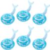 6 Pack Mermaid Inflatable Drink Holder, LIYDE Drink Floaties Floating Drink Holder for Swimming Pool Drink Holder for Pool Party Pool Accessories for Adults view 1
