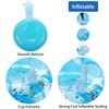 6 Pack Mermaid Inflatable Drink Holder, LIYDE Drink Floaties Floating Drink Holder for Swimming Pool Drink Holder for Pool Party Pool Accessories for Adults view 4