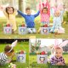 VAPCUFF Easter Baskets, Personalized Bunny Easter Basket Easter Eggs Bags Easter Basket Bags Easter Eggs Hunt Basket for Girls Boys Personalized Easter Gifts - Green view 3
