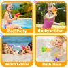 5PCS Dinosaur Squirt Guns for Toddlers, Summer Pool Toys, Outdoor Water Blasters for Kids 2-6 view 3