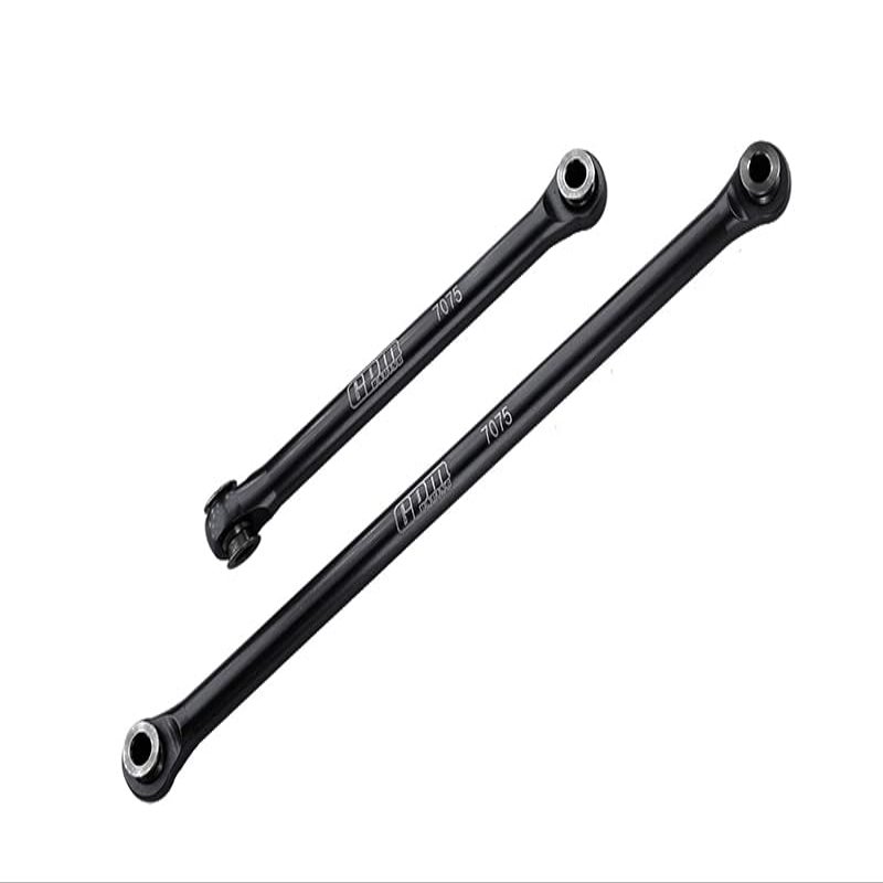 GPM Upgrades Aluminum 7075-T6 Front Steering Link Rod for 1/18 UTB18 Capra 4WD Unlimited Trail BuggyAXI01002 Rc Cars (Black)
