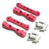 Suspension Hanger Lower Arm Mount Set Front Rear Alum Alloy 4pcs for 1/5 Arrma Kraton 8S Outcast 8S ARA330556 ARA330594 ARA330588 ARA330557 Upgrade Parts (Red) view 3