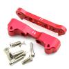 Suspension Hanger Lower Arm Mount Set Front Rear Alum Alloy 4pcs for 1/5 Arrma Kraton 8S Outcast 8S ARA330556 ARA330594 ARA330588 ARA330557 Upgrade Parts (Red) view 4