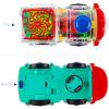 Berry President Transparent Electric Gear Train Toy with Flashing Lights and Music, Battery Operated Bump Go Toys (Dark Blue) view 4