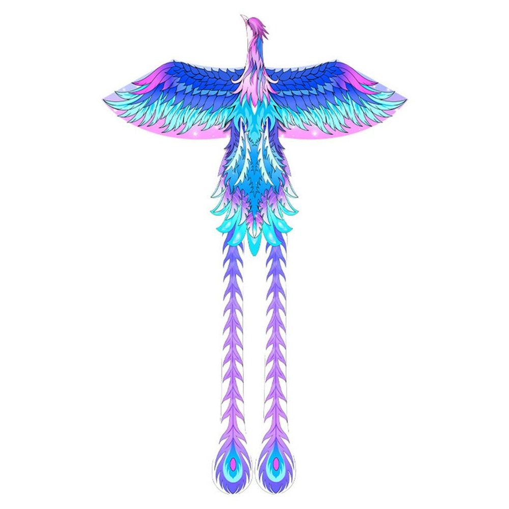 Kites Large Phoenix Kite, Single-line Beach Kite Easy to Fly and Assemble, The Best Kite for Beginners, Suitable for Children and Adults (Size : 260m line)