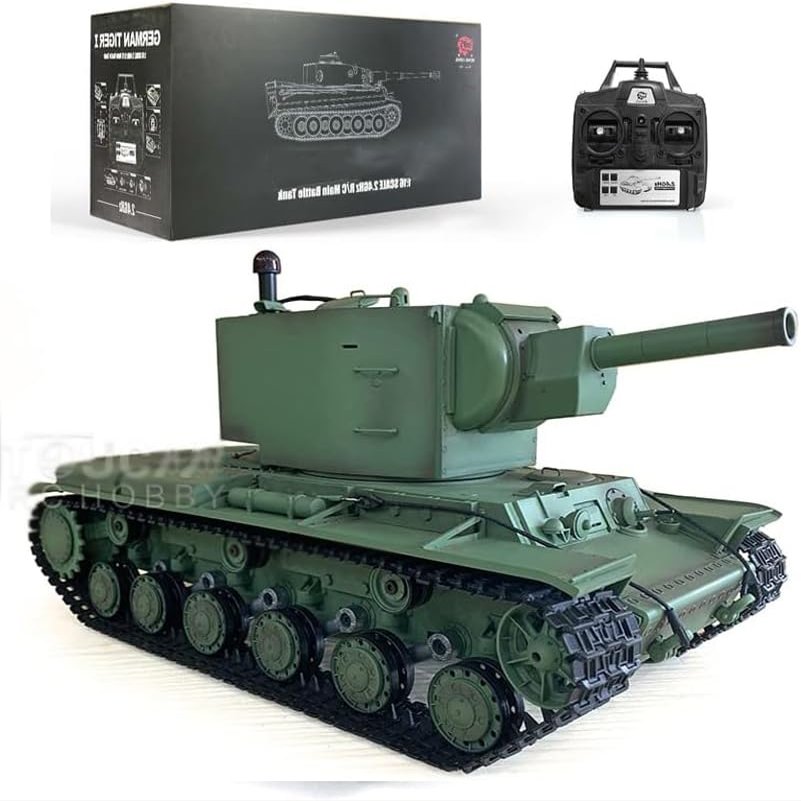 Henglong 1/16 Soviet Kv-2 Rc Tank Gigant 7.0 FPV 3949 360 Turret Barrel Recoil