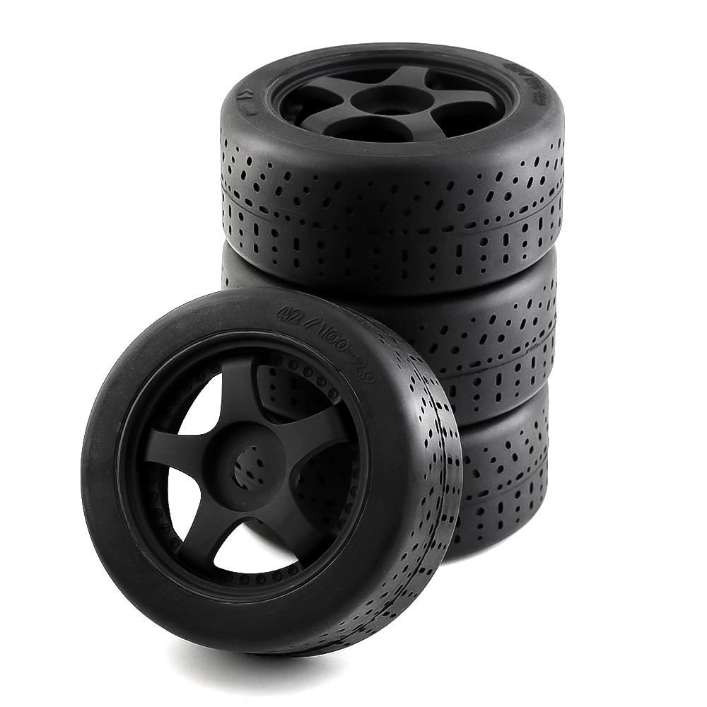 4X 42mm Tires Car Wheels Rim 17mm Hex for ARRMA Infraction 6S Limitless 1/7 RC Car Accessories