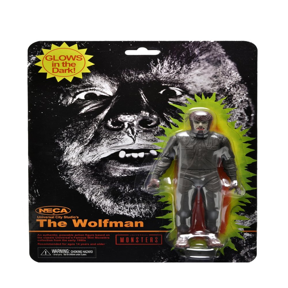 NECA Universal Monsters - 7" Glow in The Dark - Wolfman