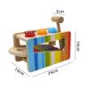 predolo Pound & Tap Bench Musical Pounding Toy Montessori Educational Pound Ball Wooden Toys for Boy Girl, Toddlers, Kids, Gift view 3