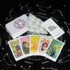 Jayiaine Tarot Cards for Beginners,Oracle Cards Deck with Guidebook Waterproof Cards, Fortune Teller Game Set for Family Reunion Expert Reader for Christmas Birthday, White view 4