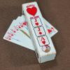 Euchre Suited Trump Club - Combined Trump Indicator/Marker that Also Shows Ranking of Highest Cards in Order - Made in USA (Distressed White) view 3