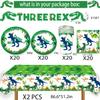 Three Dino Rex Birthday Party Decorations Dinosaur Birthday Party Supplies 3 Year Old Boy Dino Balloon Arch Backdrop Cake Topper Plates Napkins and Cups Table Cloth for for Boy T-Rex 3 Rex Dino Bday view 4