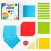 Simply magic 131 PCS Jumbo Magnetic Base Ten Blocks for Math, Place Value Blocks, Magnetic Base 10 Blocks Set for Teachers, Math Blocks for Counting, Counting Blocks, Magnetic Math Manipulatives K-3 view 1