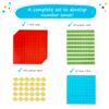 Simply magic 131 PCS Jumbo Magnetic Base Ten Blocks for Math, Place Value Blocks, Magnetic Base 10 Blocks Set for Teachers, Math Blocks for Counting, Counting Blocks, Magnetic Math Manipulatives K-3 view 3