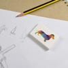 Azeeda 2 x 45mm 'Colourful Dachshund' Erasers/Rubbers (ER00034565) view 2