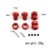 17mm Wheel Hex 5mm Extended and 17mm Wheel Nut Aluminum Alloy for ARRMA Kraton 6S Outcast 6S Notorious 6S Talion 6S Upgrades Parts (Red) view 2