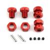 17mm Wheel Hex 5mm Extended and 17mm Wheel Nut Aluminum Alloy for ARRMA Kraton 6S Outcast 6S Notorious 6S Talion 6S Upgrades Parts (Red) view 3