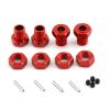 17mm Wheel Hex 5mm Extended and 17mm Wheel Nut Aluminum Alloy for ARRMA Kraton 6S Outcast 6S Notorious 6S Talion 6S Upgrades Parts (Red) view 4