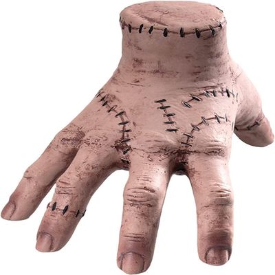 Rercarre Wednesday Addams Family Thing Hand, Cosplay Hand by Addams Family, Fake Hand Toys Scary Props Halloween Decorations Prop Movie, (HWDA-BACX)