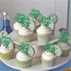 24 Pack Happy St Patrick's Day Cupcake Topper Green Glitter Four Leaf Clover Irish Flag Cupcake Pick Decorations for St.Patrick's Day Theme Kids Birthday Party Cupcake Decorations Supplies Green view 4