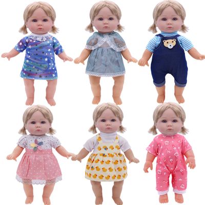 Girl Doll Clothes and Accessories - 6 Sets for 11 Inch Dolls, Alive-Baby Princess Dress, Gown, Pajamas, Cute Baby Outfits Christmas Birthday Gift Little Girls