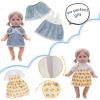 Girl Doll Clothes and Accessories - 6 Sets for 11 Inch Dolls, Alive-Baby Princess Dress, Gown, Pajamas, Cute Baby Outfits Christmas Birthday Gift Little Girls view 4