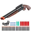 Bugrtey Double-barreled Toy Gun - Two Modes Realistic Soft Bullet Toy Guns Blaster with Sight - Educational Shooting Toy Shotgun - Ideas Gifts for Christmas Birthday Halloween Present view 1