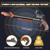 Bugrtey Double-barreled Toy Gun - Two Modes Realistic Soft Bullet Toy Guns Blaster with Sight - Educational Shooting Toy Shotgun - Ideas Gifts for Christmas Birthday Halloween Present view 2
