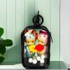 Knchy Clear Figure Display Bag with Keychain, Portable Small Doll Storage Bag Hanging Blind Box Organizer Zipper Closure, Dustproof Collectibles Display Case for Showing Off Blind Boxes, Mini Figures view 2