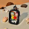 Knchy Clear Figure Display Bag with Keychain, Portable Small Doll Storage Bag Hanging Blind Box Organizer Zipper Closure, Dustproof Collectibles Display Case for Showing Off Blind Boxes, Mini Figures view 3