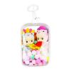 Knchy Clear Figure Display Bag with Keychain, Portable Small Doll Storage Bag Hanging Blind Box Organizer Zipper Closure, Dustproof Collectibles Display Case for Showing Off Blind Boxes, Mini Figures view 1