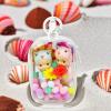 Knchy Clear Figure Display Bag with Keychain, Portable Small Doll Storage Bag Hanging Blind Box Organizer Zipper Closure, Dustproof Collectibles Display Case for Showing Off Blind Boxes, Mini Figures view 2